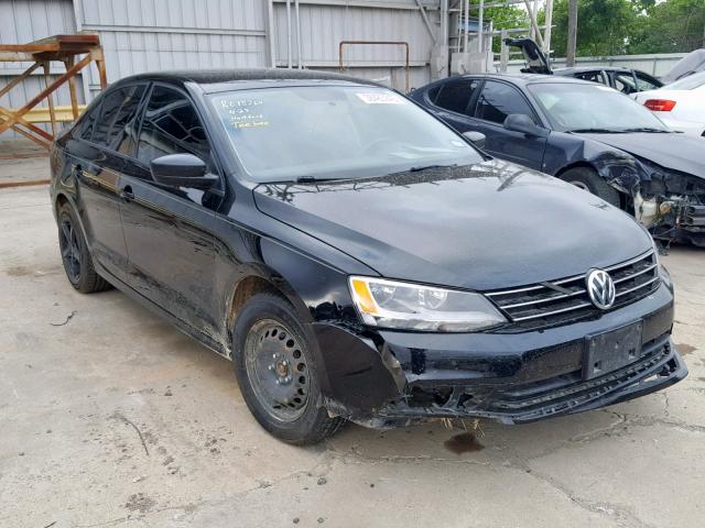 3VW1K7AJ6FM415941 - 2015 VOLKSWAGEN JETTA BASE BLACK photo 1