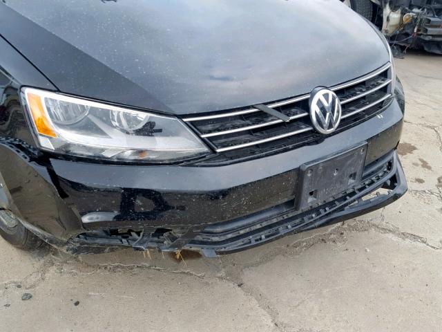 3VW1K7AJ6FM415941 - 2015 VOLKSWAGEN JETTA BASE BLACK photo 9