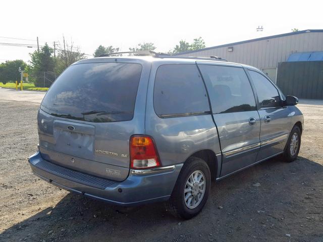 2FMZA5242YBA42581 - 2000 FORD WINDSTAR S BLUE photo 4