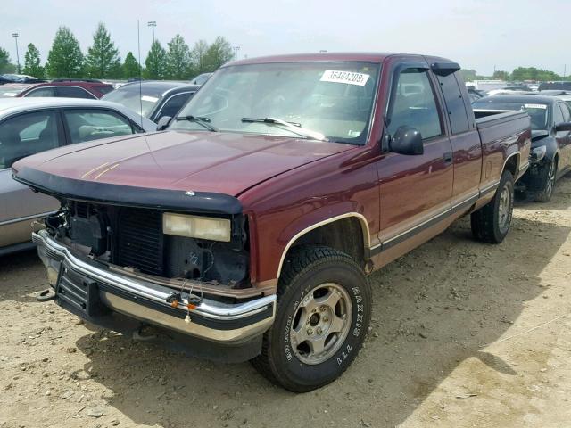 1GCEK19K8SE153158 - 1995 CHEVROLET GMT-400 K1 BURGUNDY photo 2