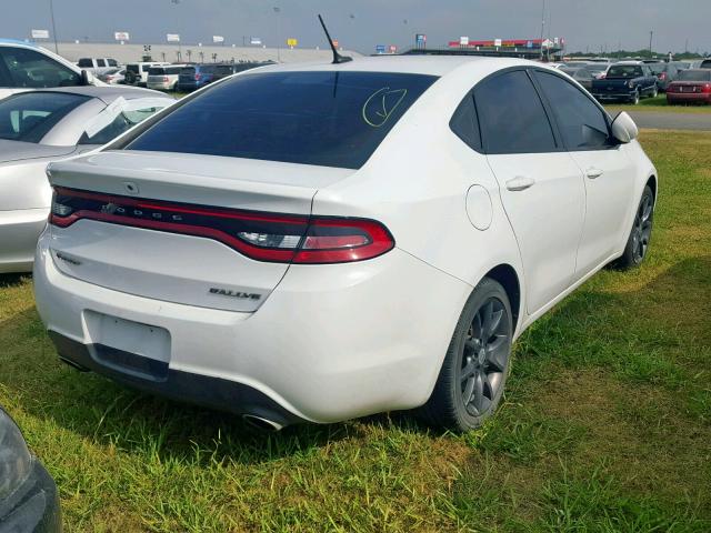 1C3CDFBBXGD516005 - 2016 DODGE DART SXT WHITE photo 4