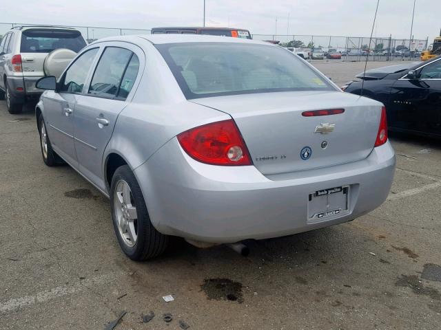 1G1AT58H897101593 - 2009 CHEVROLET COBALT LT SILVER photo 3