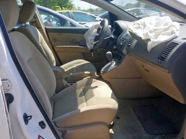 3N1AB61E87L699356 - 2007 NISSAN SENTRA 2.0 WHITE photo 5