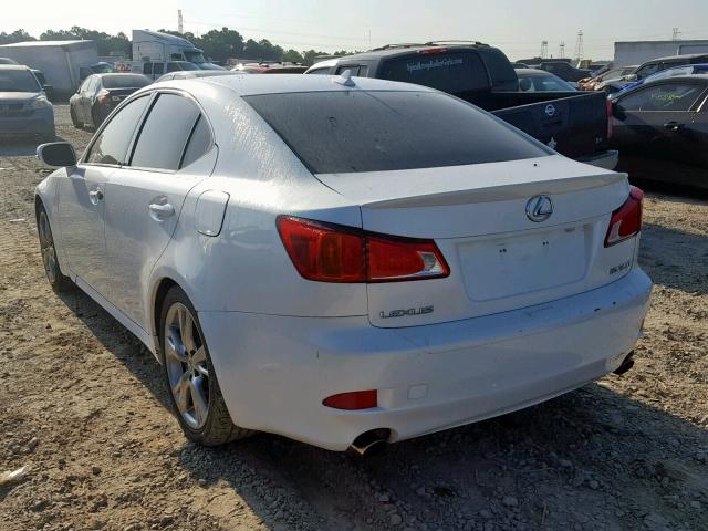 JTHBK262192090136 - 2009 LEXUS IS 250 WHITE photo 3