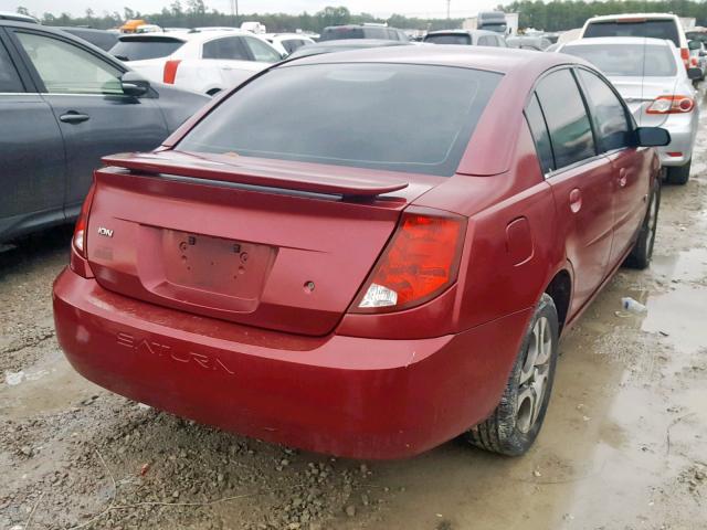 1G8AZ52F85Z147012 - 2005 SATURN ION LEVEL BURGUNDY photo 4