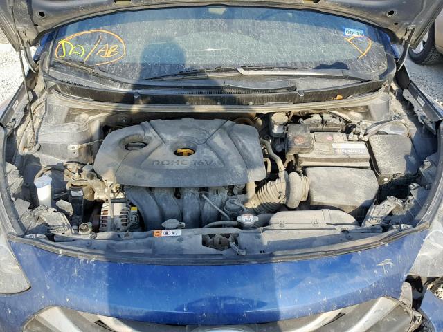 KMHD35LEXDU072055 - 2013 HYUNDAI ELANTRA GT BLUE photo 7