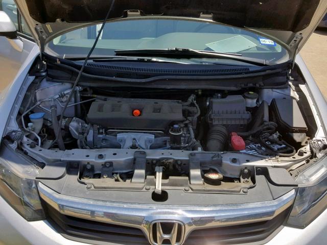 19XFB2F98CE024290 - 2012 HONDA CIVIC EXL SILVER photo 7