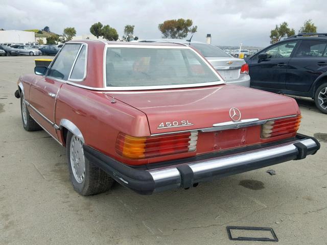 10704412023294 - 1975 MERCEDES-BENZ SL500 RED photo 3