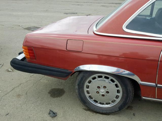 10704412023294 - 1975 MERCEDES-BENZ SL500 RED photo 9