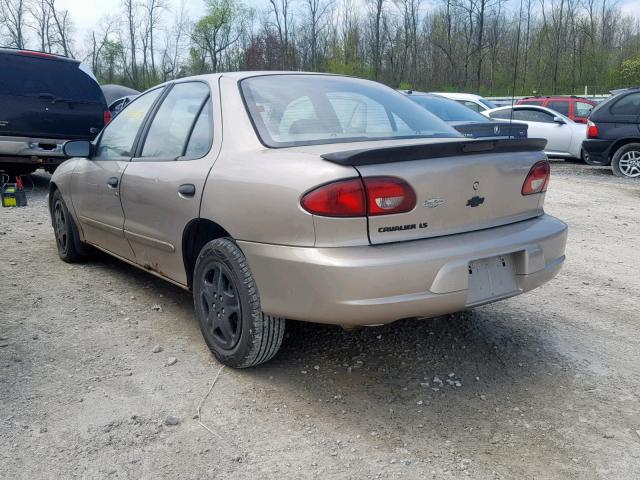 1G1JF524517123682 - 2001 CHEVROLET CAVALIER L TAN photo 3