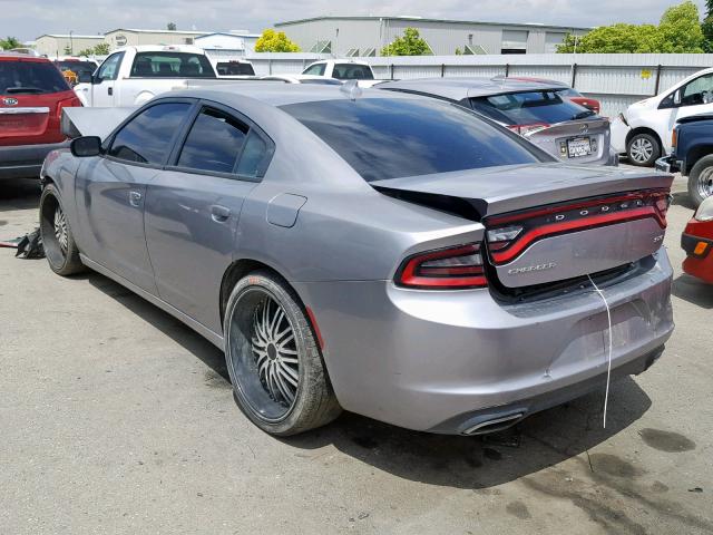 2C3CDXHG9GH149769 - 2016 DODGE CHARGER SX GRAY photo 3