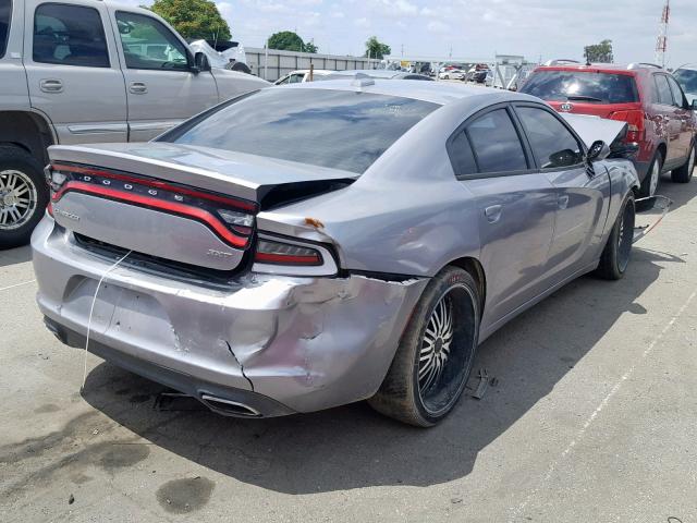 2C3CDXHG9GH149769 - 2016 DODGE CHARGER SX GRAY photo 4