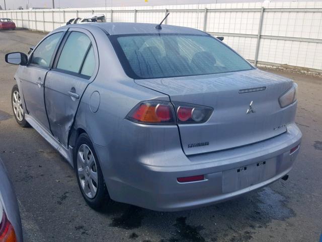 JA32U2FU3FU015112 - 2015 MITSUBISHI LANCER ES GRAY photo 3