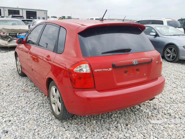 KNAFE161375007519 - 2007 KIA SPECTRA5 S RED photo 3