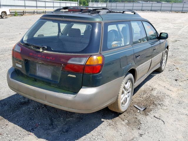 4S3BH6656Y7601746 - 2000 SUBARU LEGACY OUT GREEN photo 4