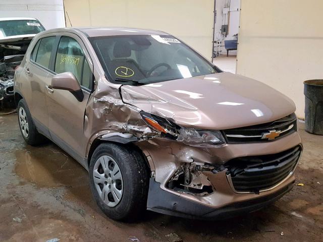 3GNCJKSB3JL198900 - 2018 CHEVROLET TRAX LS TAN photo 1