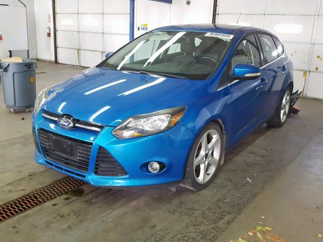 1FAHP3N26CL258347 - 2012 FORD FOCUS TITA BLUE photo 2