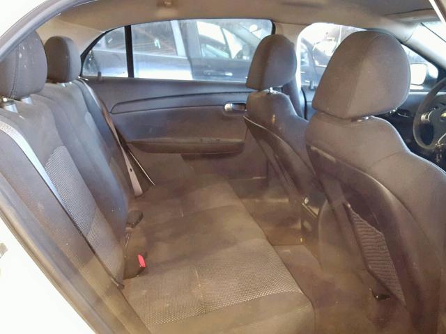 1G1ZC5EB7AF141922 - 2010 CHEVROLET MALIBU 1LT თეთრი ფოტო 6