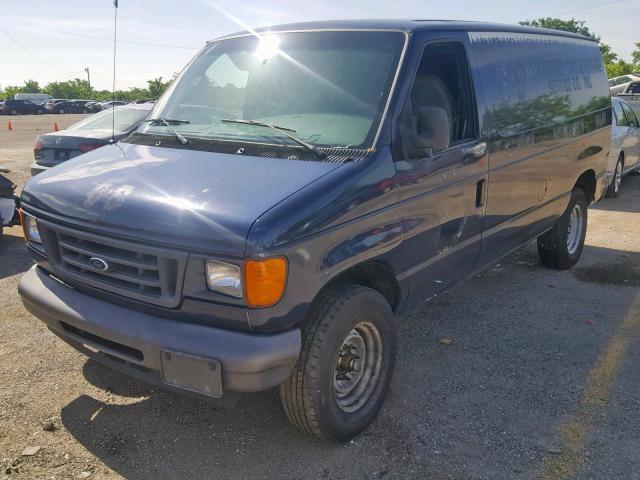 1FTSE34L56HB44640 - 2006 FORD ECONOLINE BLUE photo 2