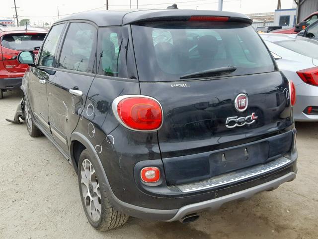 ZFBCFADH3EZ018225 - 2014 FIAT 500L TREKK BLACK photo 3