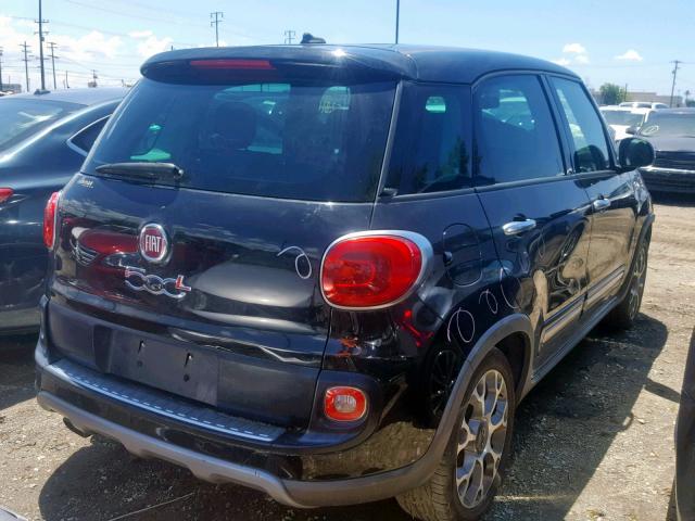 ZFBCFADH3EZ018225 - 2014 FIAT 500L TREKK BLACK photo 4