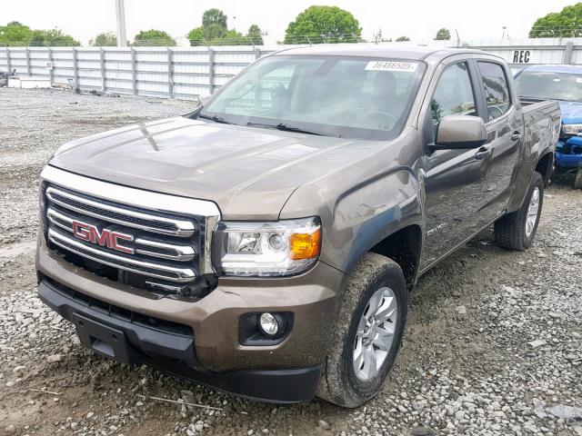 1GTG5CEA4G1156839 - 2016 GMC CANYON SLE BROWN photo 2