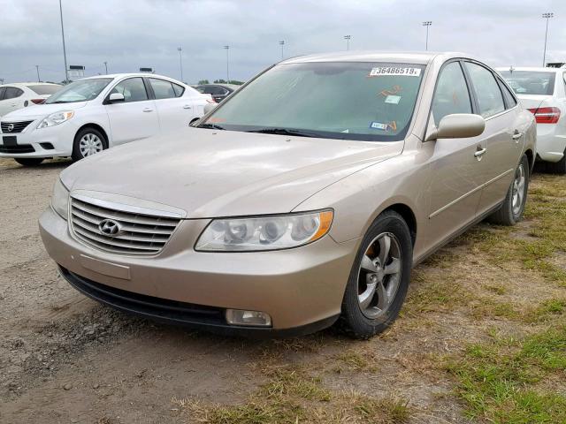 KMHFC46F37A188226 - 2007 HYUNDAI AZERA SE GOLD photo 2