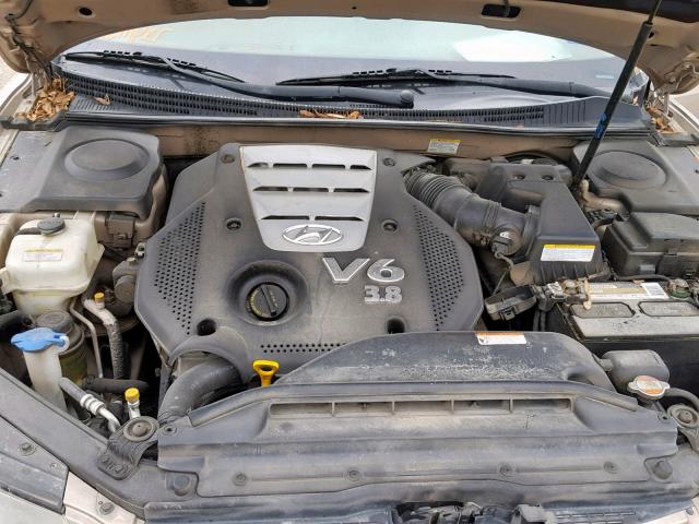 KMHFC46F37A188226 - 2007 HYUNDAI AZERA SE GOLD photo 7