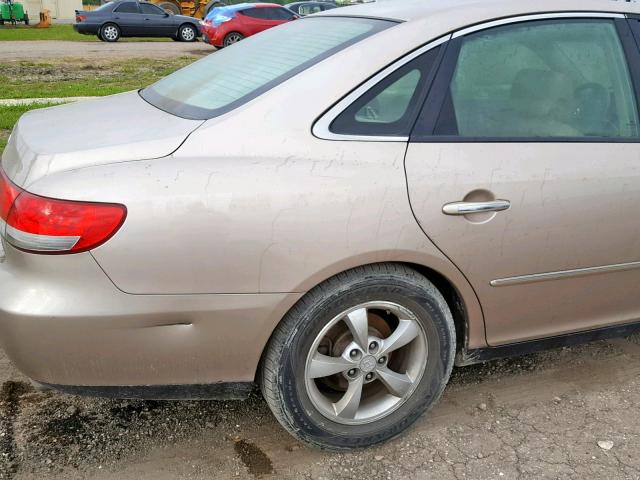 KMHFC46F37A188226 - 2007 HYUNDAI AZERA SE GOLD photo 9