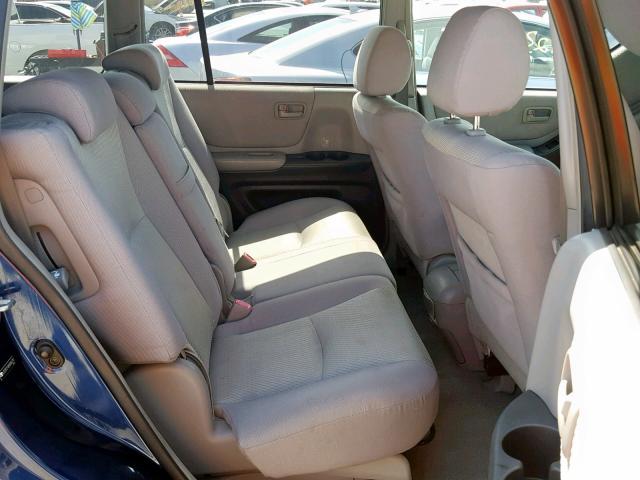 JTEDP21A550081757 - 2005 TOYOTA HIGHLANDER BLUE photo 6