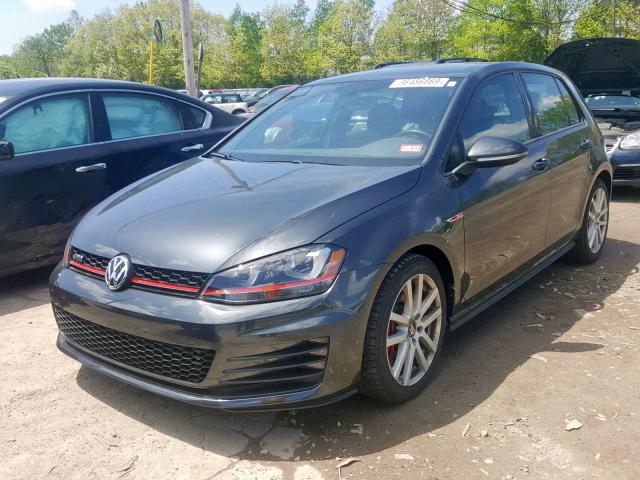 3VW447AU0HM027401 - 2017 VOLKSWAGEN GTI S/SE GRAY photo 2