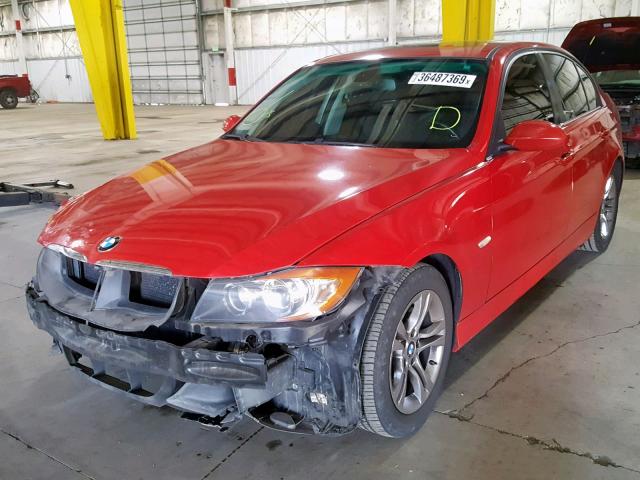 WBAVC53568FZ85489 - 2008 BMW 328 I SULE RED photo 2