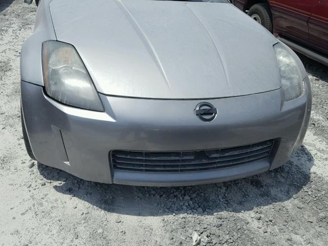 JN1AZ34D63T106581 - 2003 NISSAN 350Z COUPE SILVER photo 9