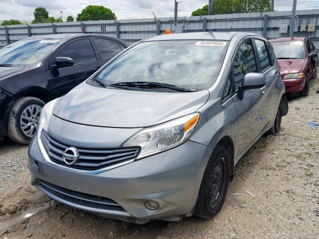 3N1CE2CPXEL430361 - 2014 NISSAN VERSA NOTE GRAY photo 2