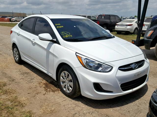 KMHCT4AE0GU160979 - 2016 HYUNDAI ACCENT SE WHITE photo 1