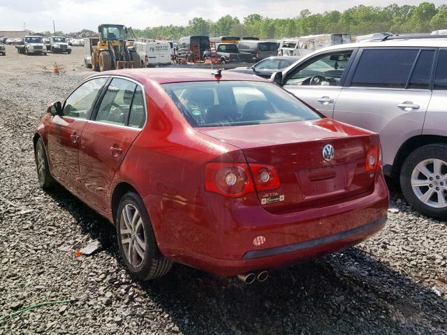 3VWSG81K26M677413 - 2006 VOLKSWAGEN JETTA 2.5 RED photo 3