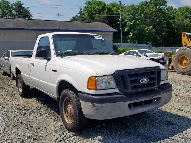 1FTYR10D35PA51606 - 2005 FORD RANGER WHITE photo 1