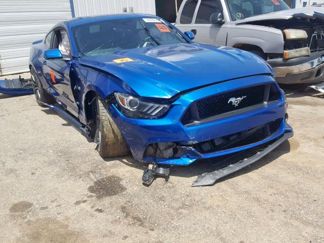 1FA6P8CFXH5221131 - 2017 FORD MUSTANG GT BLUE photo 1