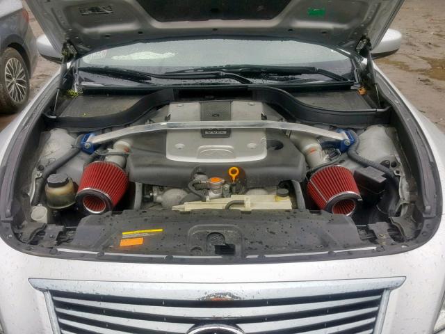 JN1CV6AP1AM203330 - 2010 INFINITI G37 BASE SILVER photo 7