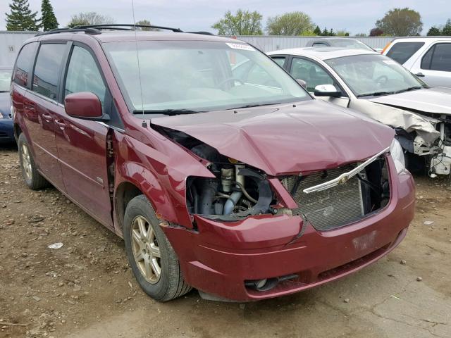 2A8HR54P98R714037 - 2008 CHRYSLER TOWN & COU BURGUNDY photo 1