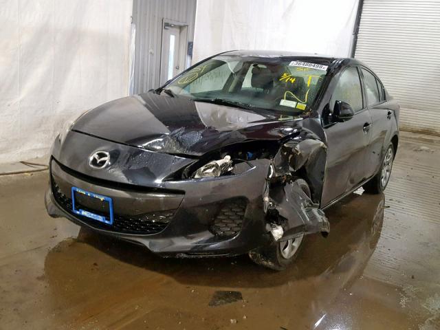 JM1BL1TG4D1723753 - 2013 MAZDA 3 I BLACK photo 2