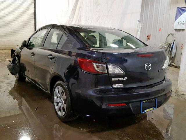 JM1BL1TG4D1723753 - 2013 MAZDA 3 I BLACK photo 3