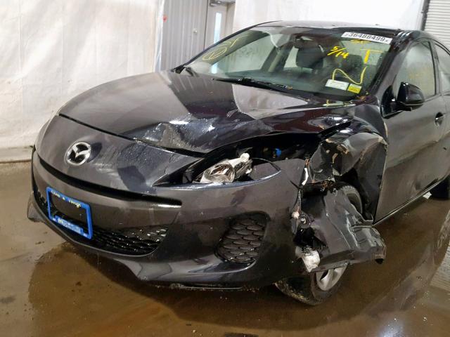 JM1BL1TG4D1723753 - 2013 MAZDA 3 I BLACK photo 9