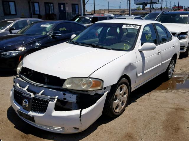 3N1CB51D64L854458 - 2004 NISSAN SENTRA 1.8 WHITE photo 2