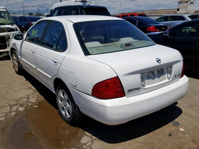 3N1CB51D64L854458 - 2004 NISSAN SENTRA 1.8 WHITE photo 3