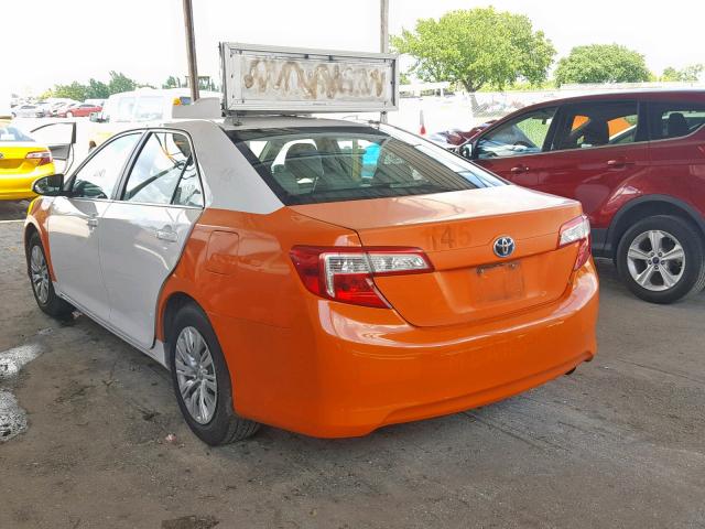 4T1BD1FK3DU076141 - 2013 TOYOTA CAMRY HYBR TWO TONE photo 3