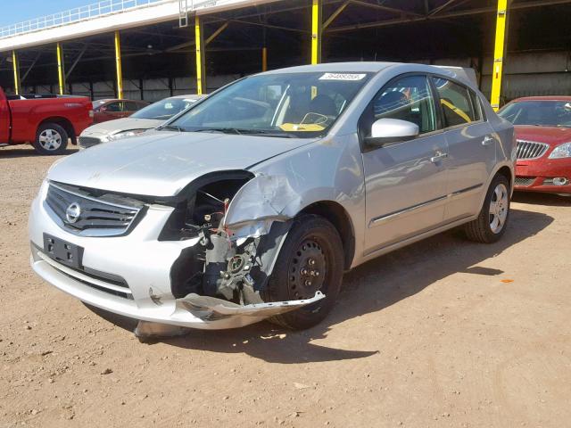 3N1AB6AP2CL731665 - 2012 NISSAN SENTRA 2.0 SILVER photo 2