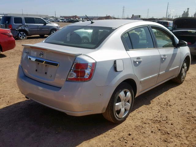 3N1AB6AP2CL731665 - 2012 NISSAN SENTRA 2.0 SILVER photo 4