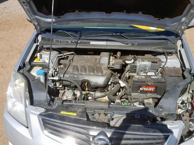 3N1AB6AP2CL731665 - 2012 NISSAN SENTRA 2.0 SILVER photo 7