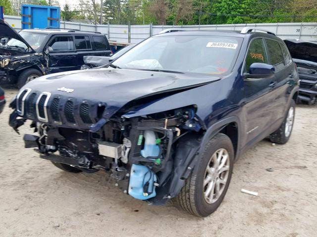 1C4PJMCB8GW296389 - 2016 JEEP CHEROKEE L BLUE photo 2